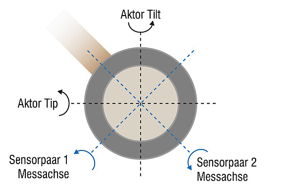 Präzise Steuerung in zwei Achsen